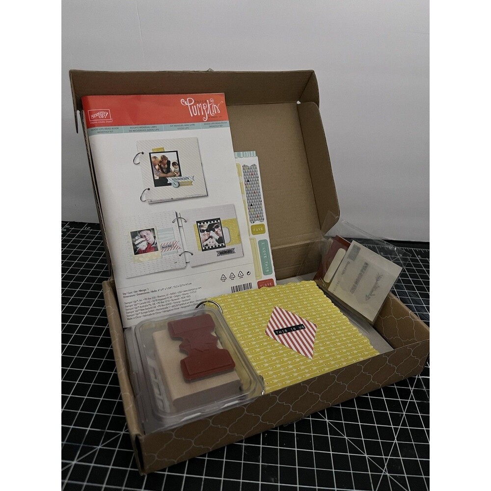 Stampin' Up GOOD LIFE BRAG BOOK Paper Pumpkin Monthly Kit PARTIALLY ASSEMBLED